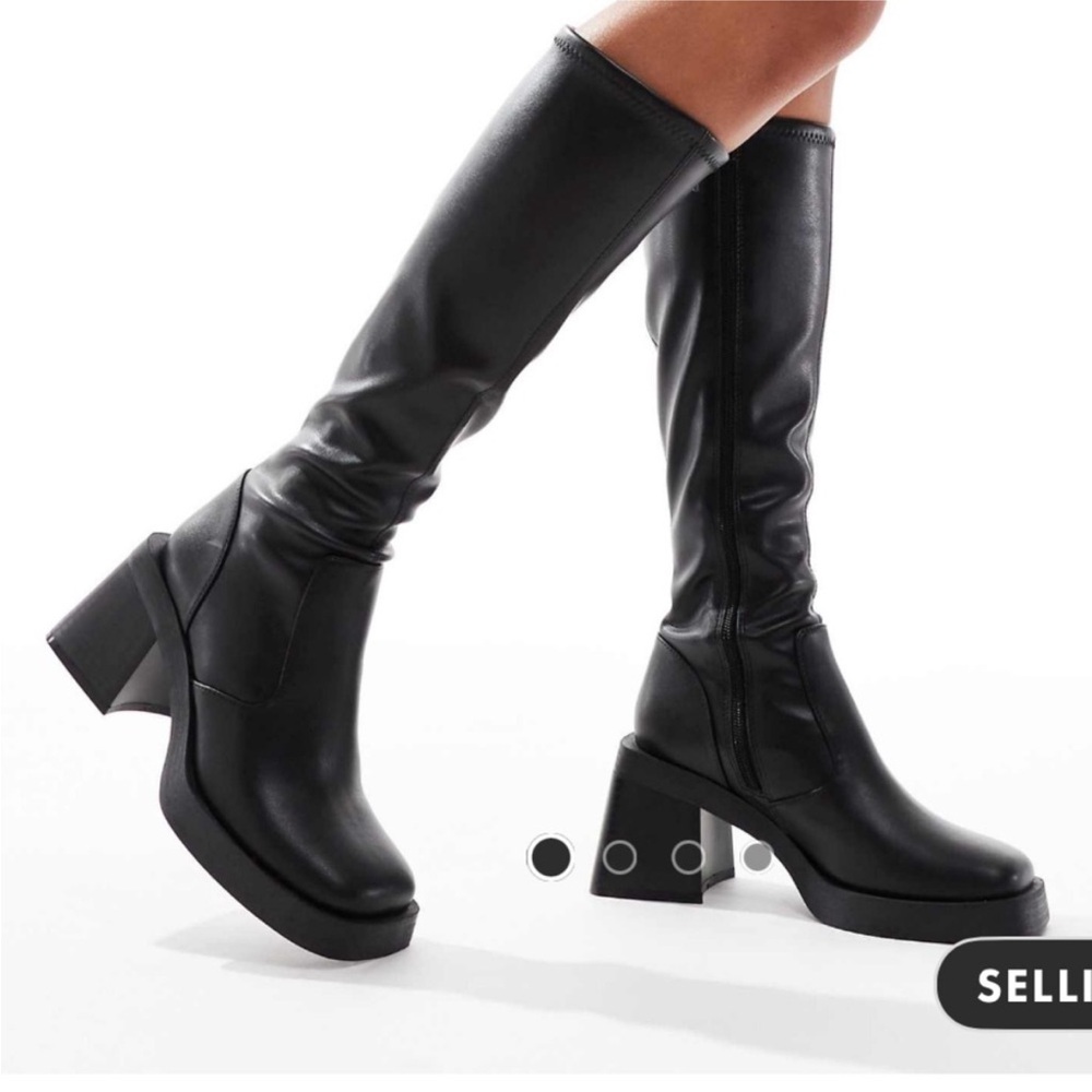 ASOS Charlotte heeled knee boots